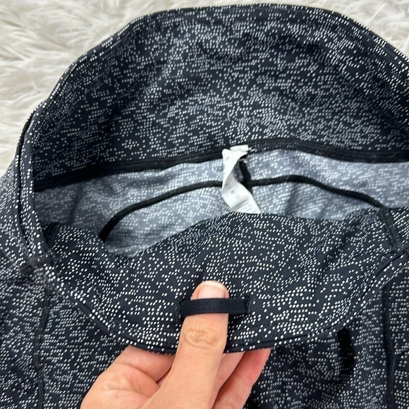Lululemon Fast & Free Crop II (Nulux 19"") Soundwave Alpine White Black - Picture 3 of 6